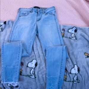 light blue jeans